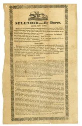 Certificado por Duroc, Brooklyn, NY, 3 de julho de 1832